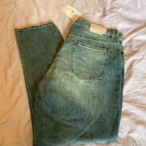 Avec Les Filles size 31 Vintage Blue Button Fly  Distressed Denim Jeans